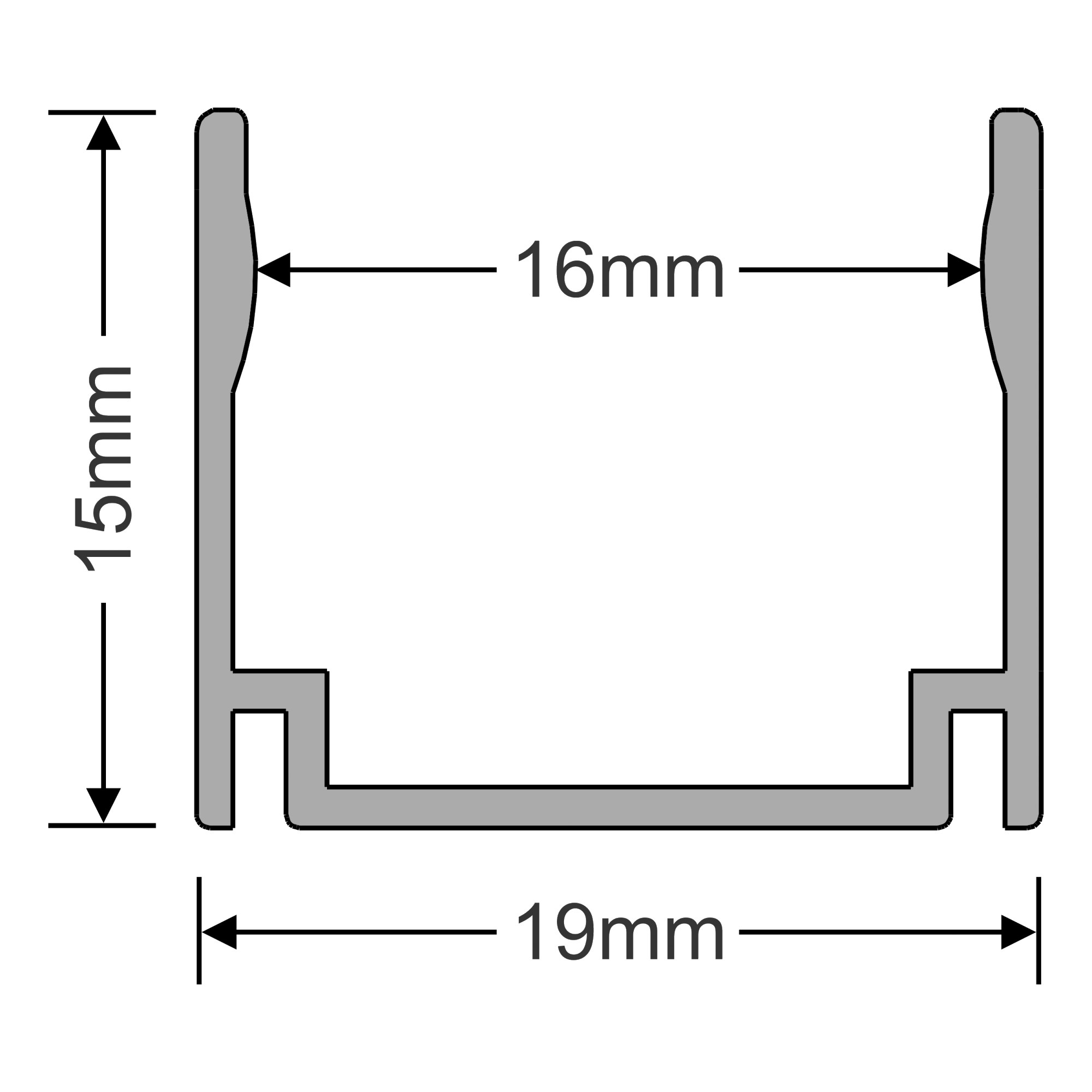 DX770041  Nexi 120TF/144TF, Pack of 4 x 5cm 2 Hole Mounting Clip